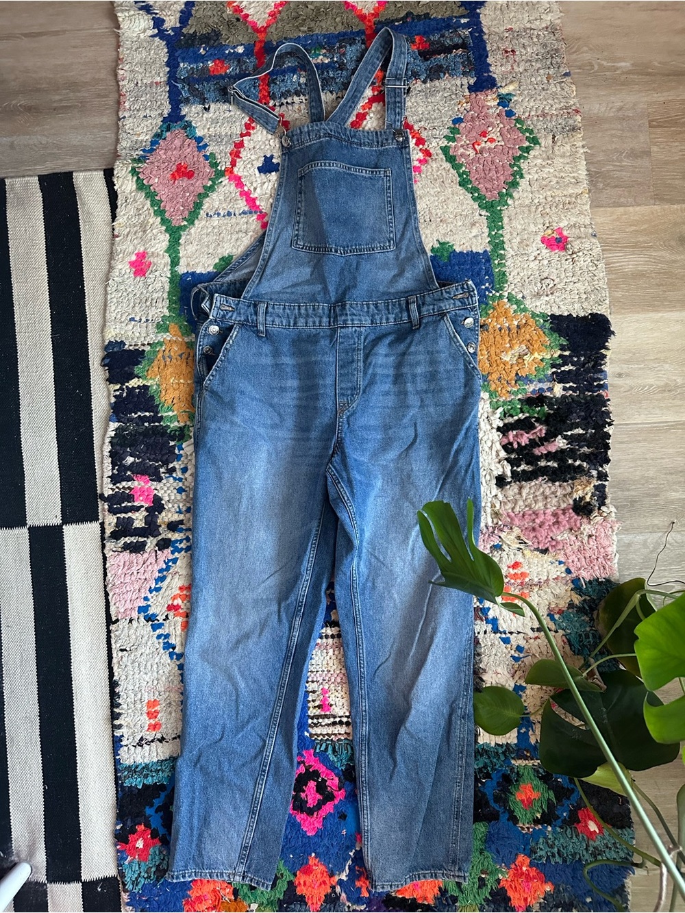 H&M Light Blue Denim Overalls